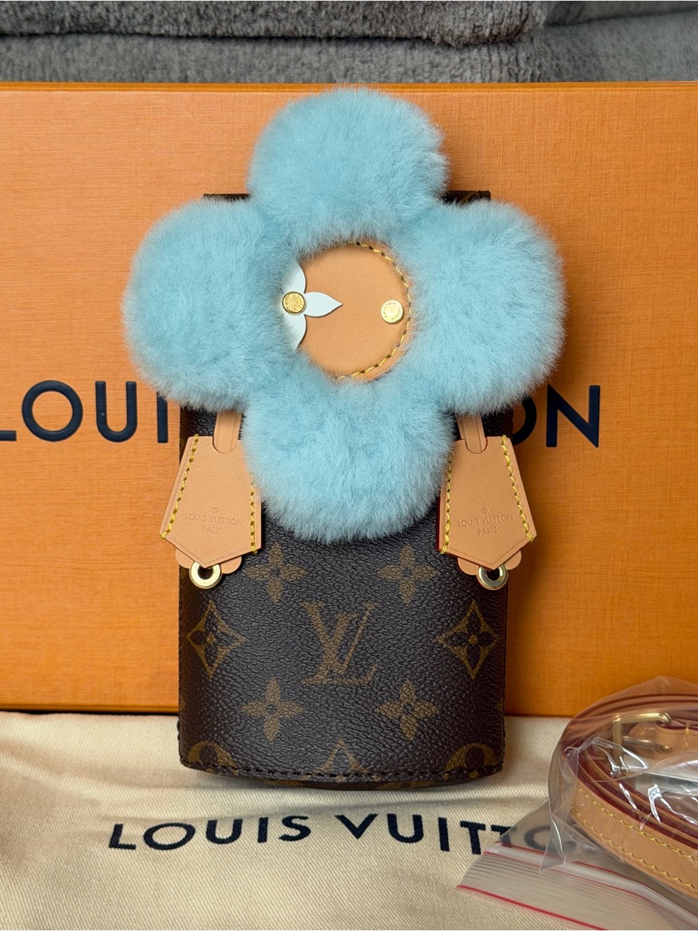 Louis Vuitton Monogram Mink Vivienne Phone Pouch